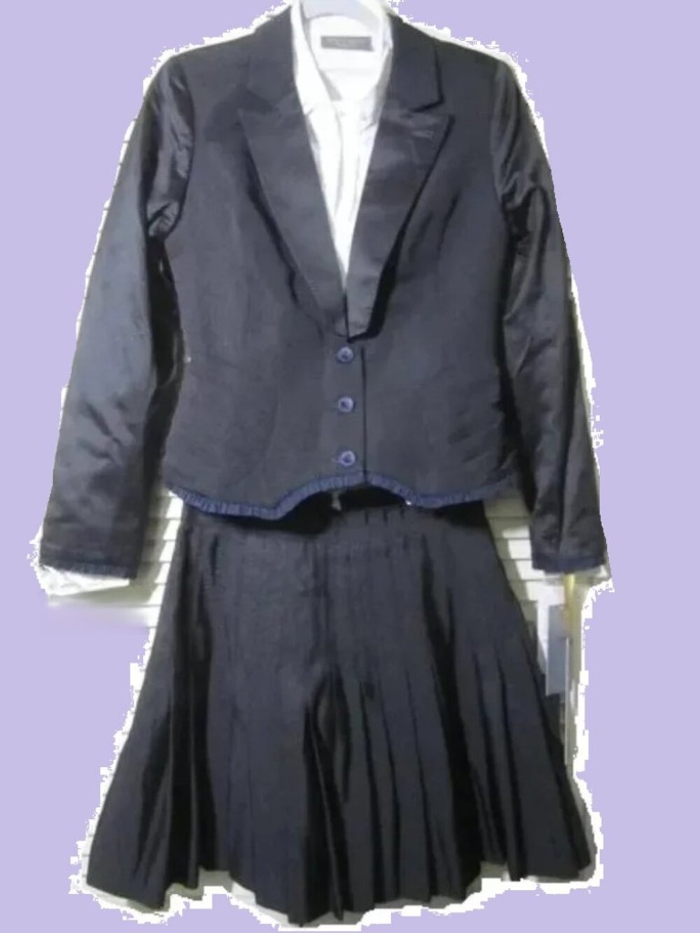 ZAC POSEN 3 Piece SUIT Jacket Skirt Shirt Bundle Set lot Blazer NWT S/M Target